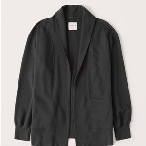 NWT Abercrombie & Fitch Open-Front Cardigan Soft Collection Grey XS New